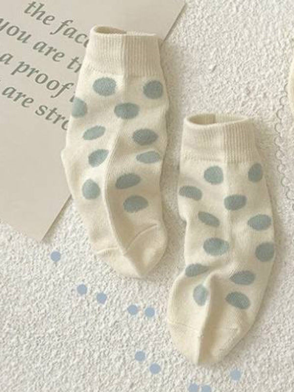 Blue Spotty Socks