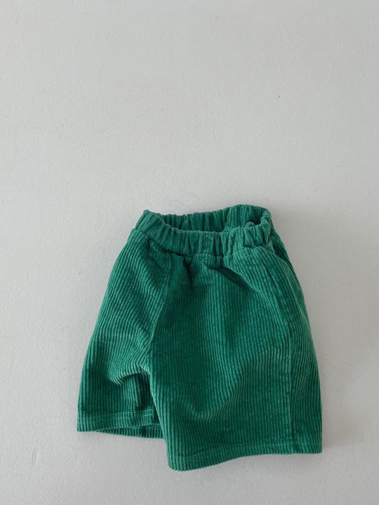 Banmond Corduroy Shorts in Green