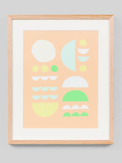 Juniper Peach Framed Print
