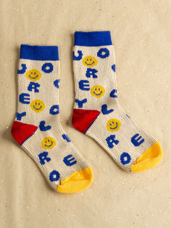 Alphabet Smile Socks