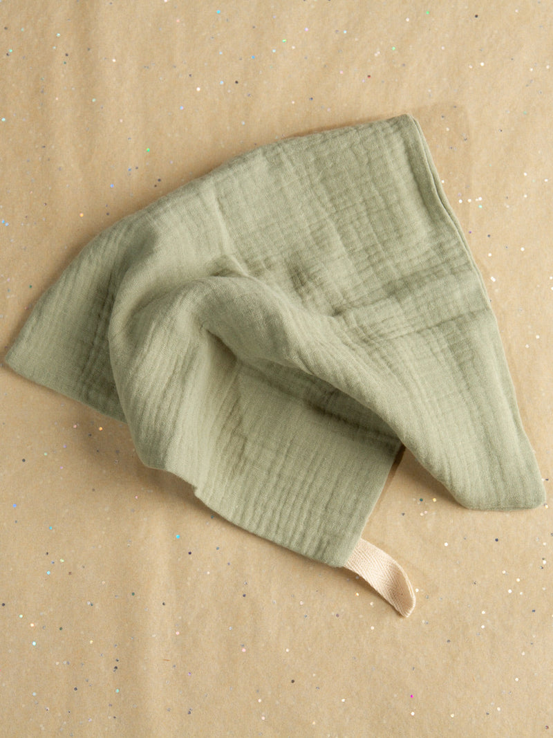 Cotton Muslin Wash Cloth in Mint