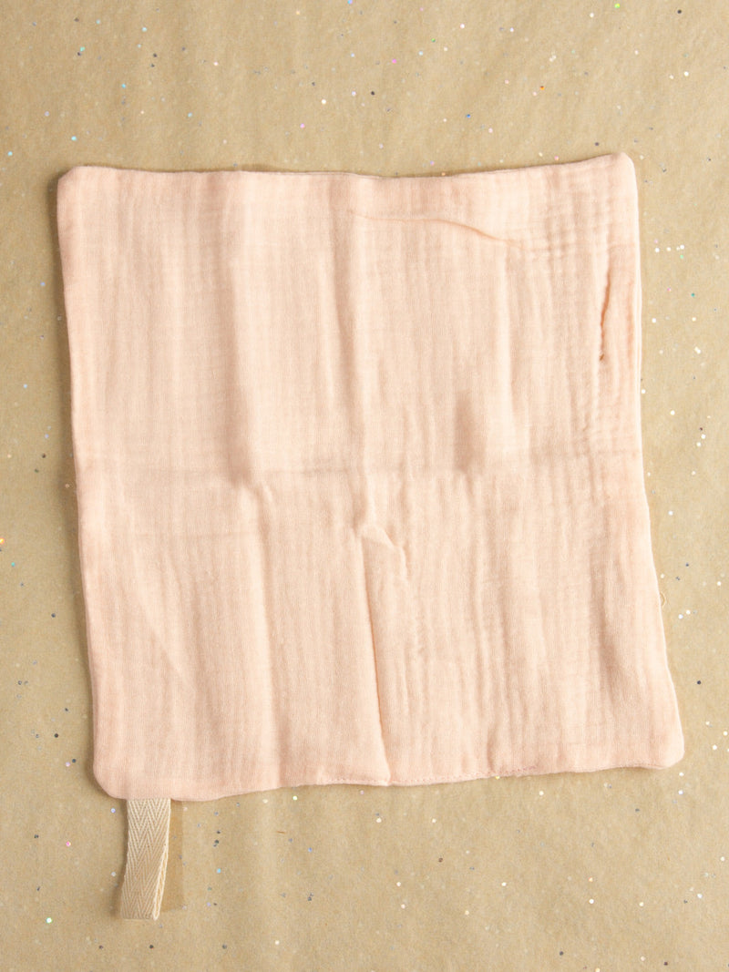 Cotton Muslin Wash Cloth in Pink