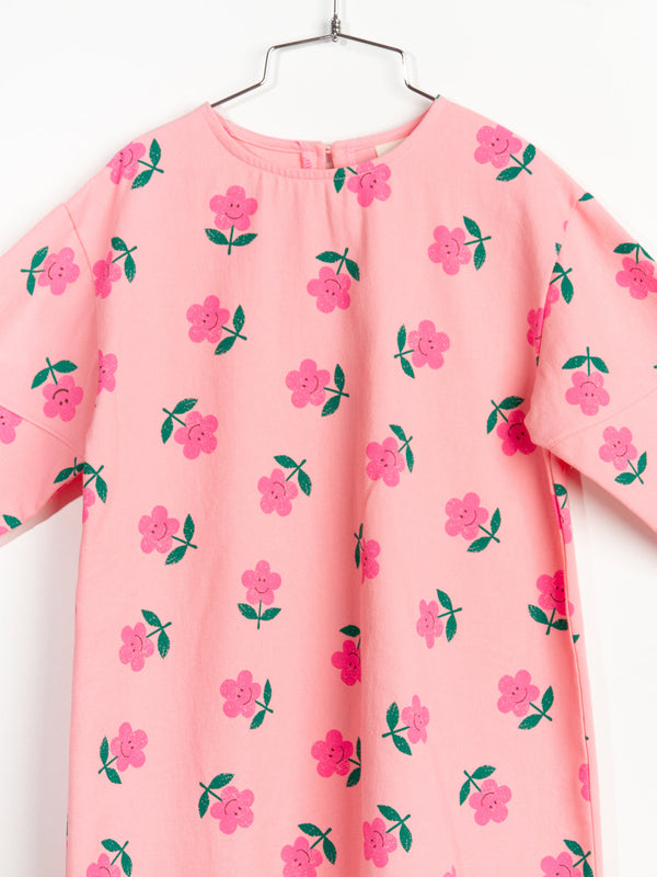 Pink Easy Flower Dress