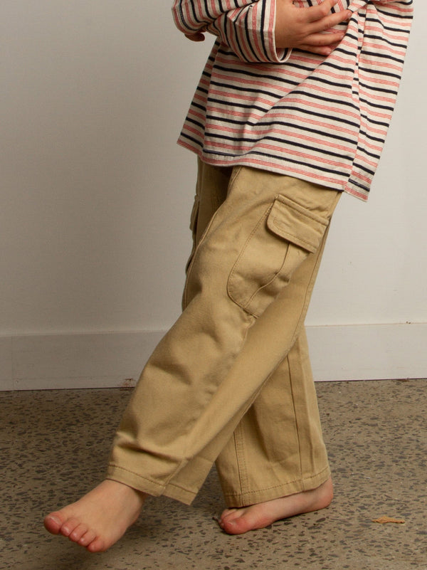 Oversized Cargo Pants in Natural