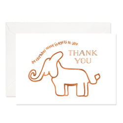 Elephant Never Forgets Thankyou Card