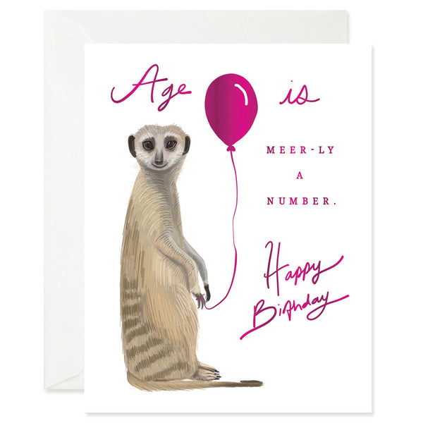 Meer-ly A Number Birthday Card